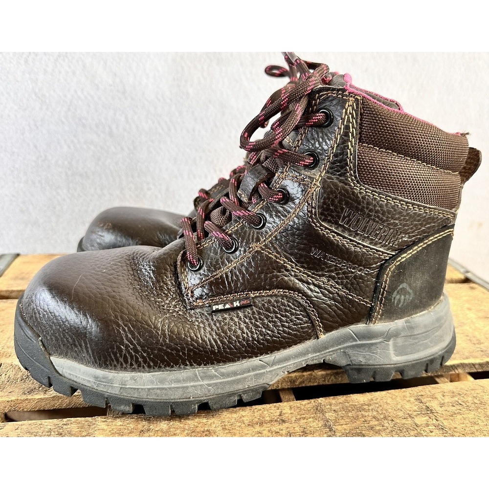 Wolverine Boots Work ASTM Steel Toe Oil Resistant F2413 18 Women’s Sz 6M